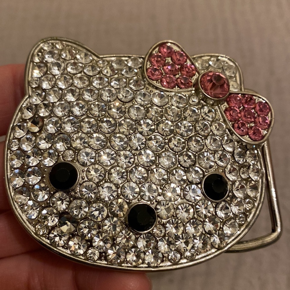 Hello Kitty Rhinestone BELT BUCKLE. - Picture 8 of 8